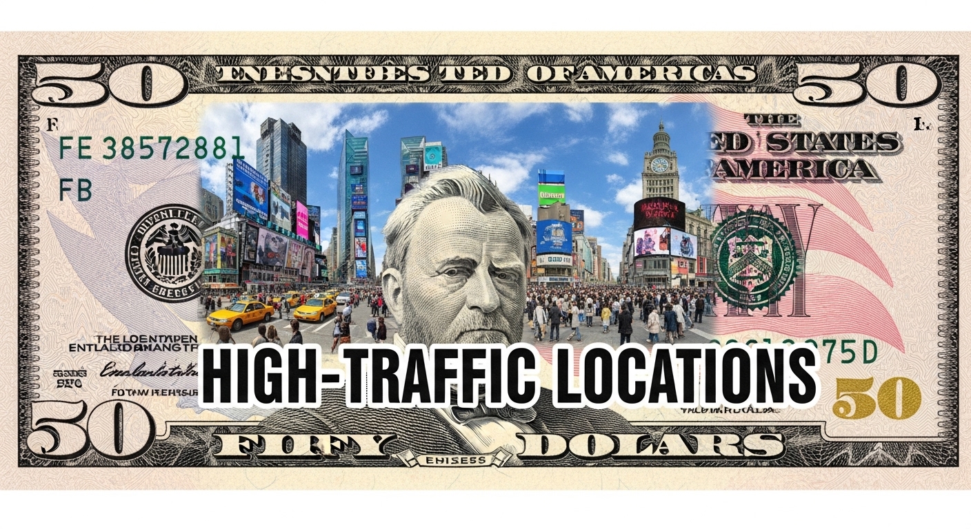 High-traffic vending machine locations inside busy commercial and workplace environments